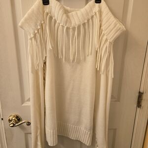 Fashion to Figure Off-Shoulder Cream Sweater